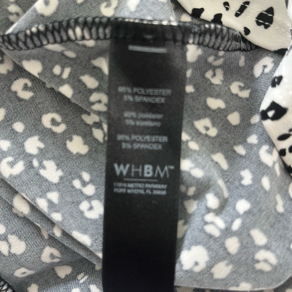 EUC WHBM Darling Black and White Animal Print‎ Dress, Small - Picture 14 of 16